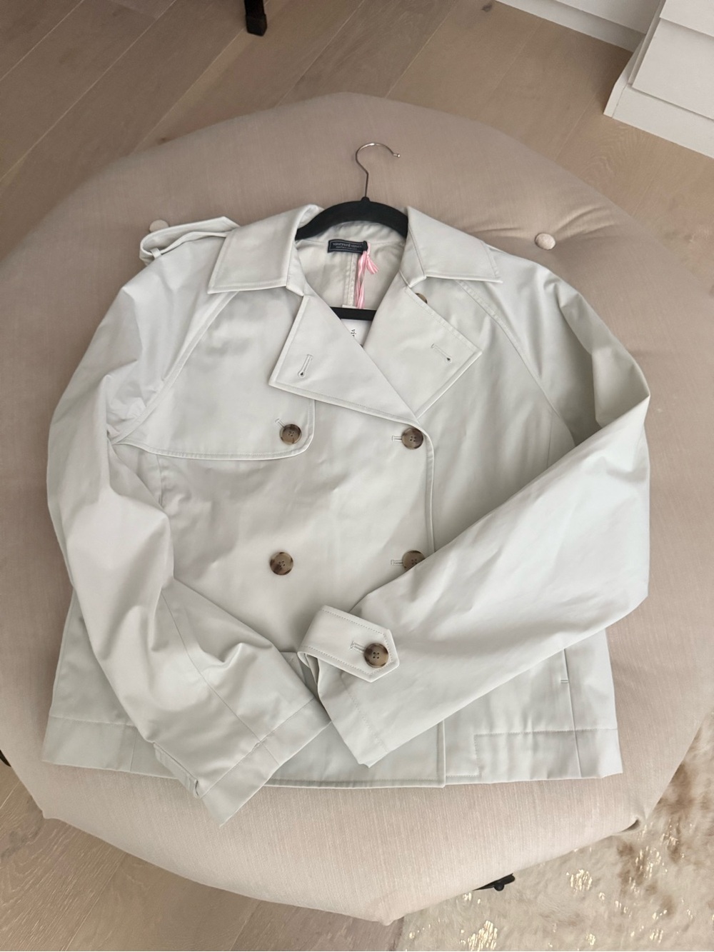 Vineyard Vines Women's Double-Breasted Trench Coat - Stone color